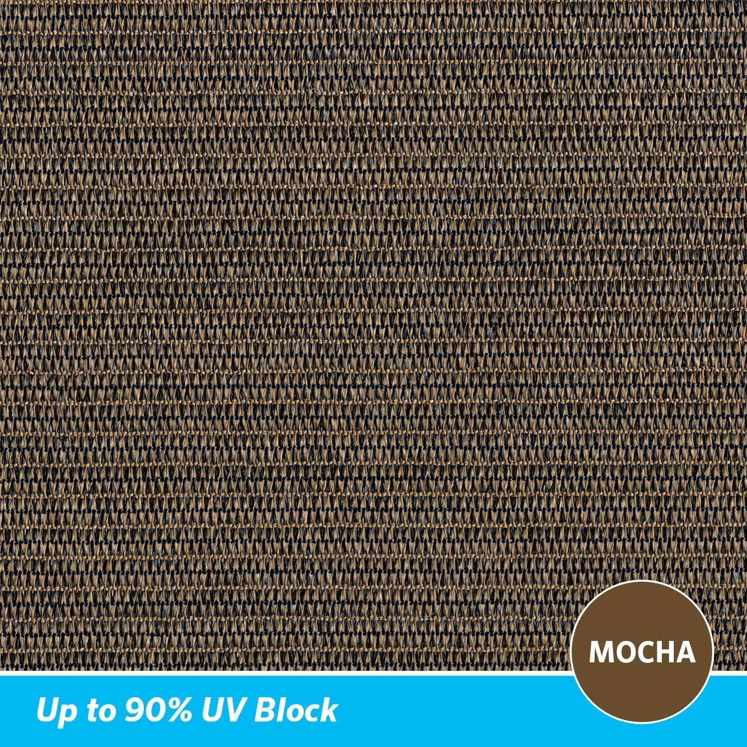 11 Ft. 10 In Mocha High Density Polyethylene Ready To Hang Shade Sail Canopy
