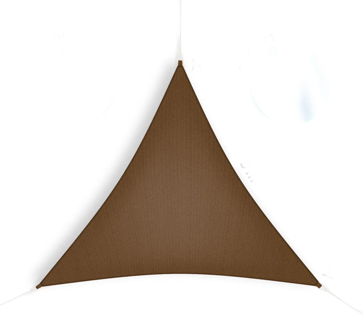 11 Ft. 10 In Mocha High Density Polyethylene Ready To Hang Shade Sail Canopy