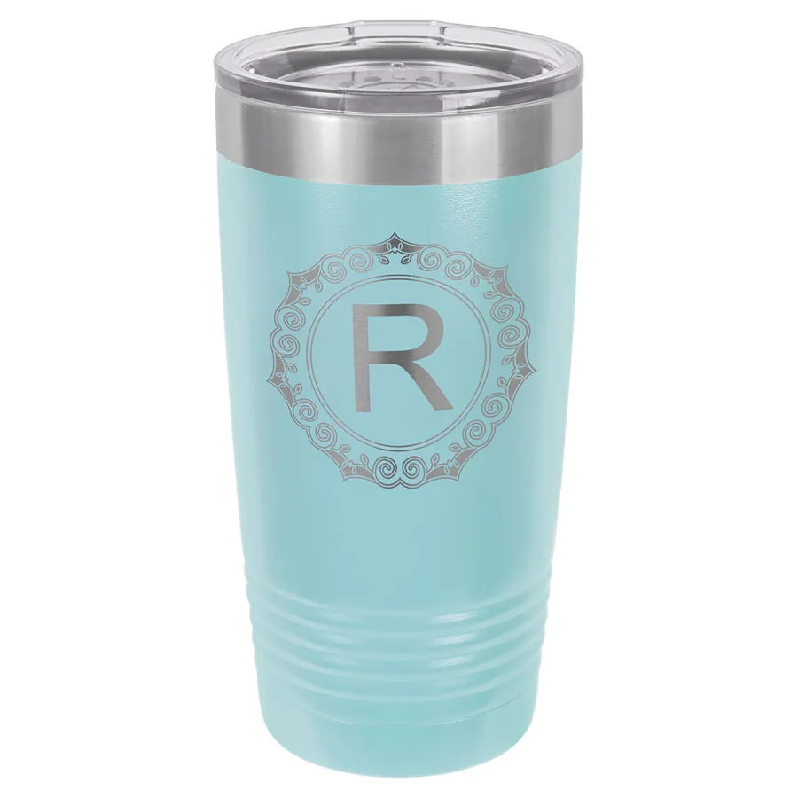 20 oz Custom Engraved Ribbed Tumbler