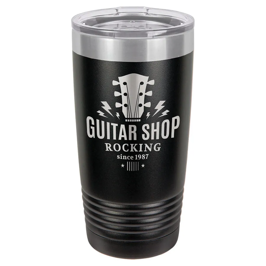 20 oz Custom Engraved Ribbed Tumbler