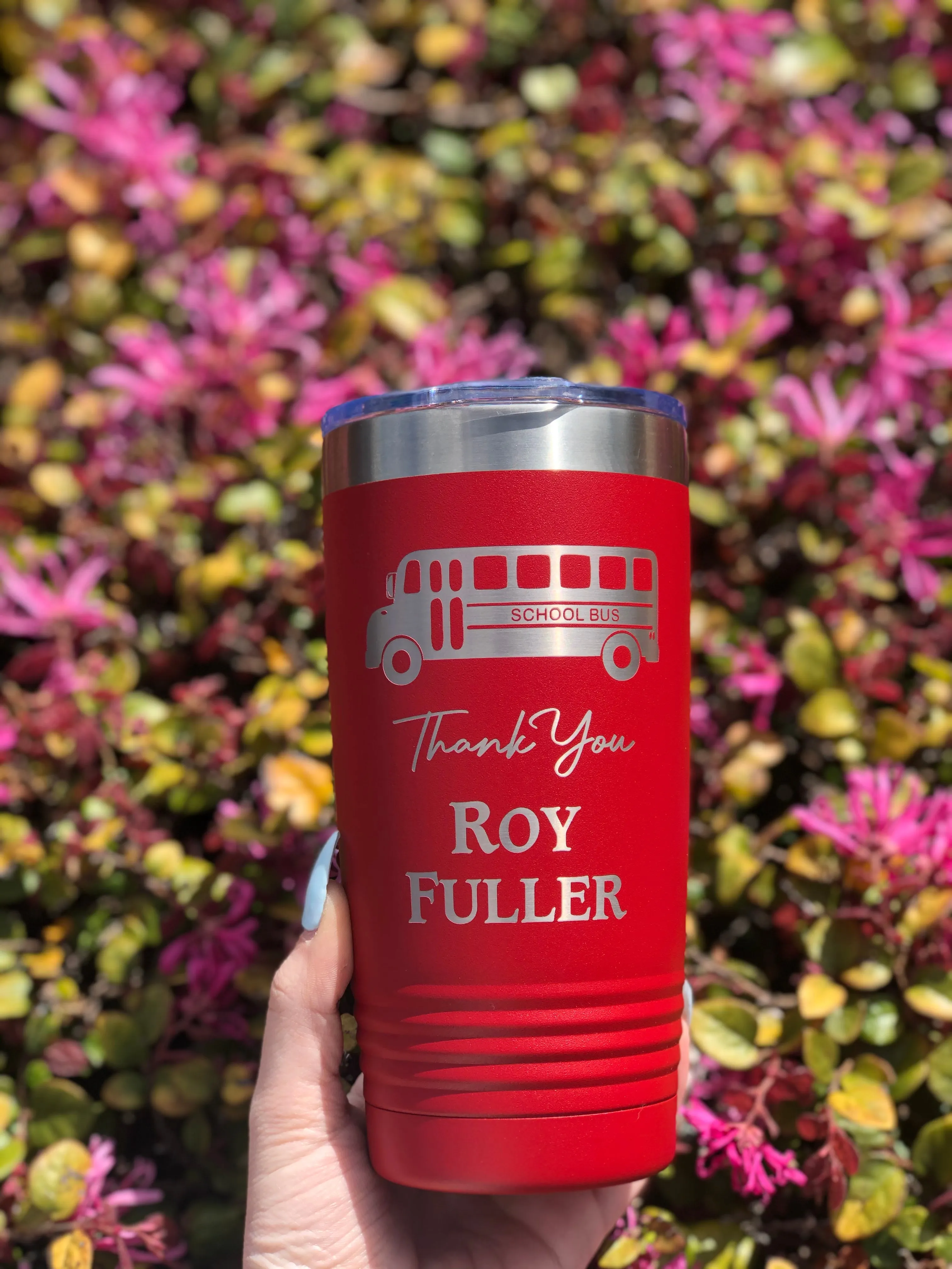 20 oz Custom Engraved Ribbed Tumbler