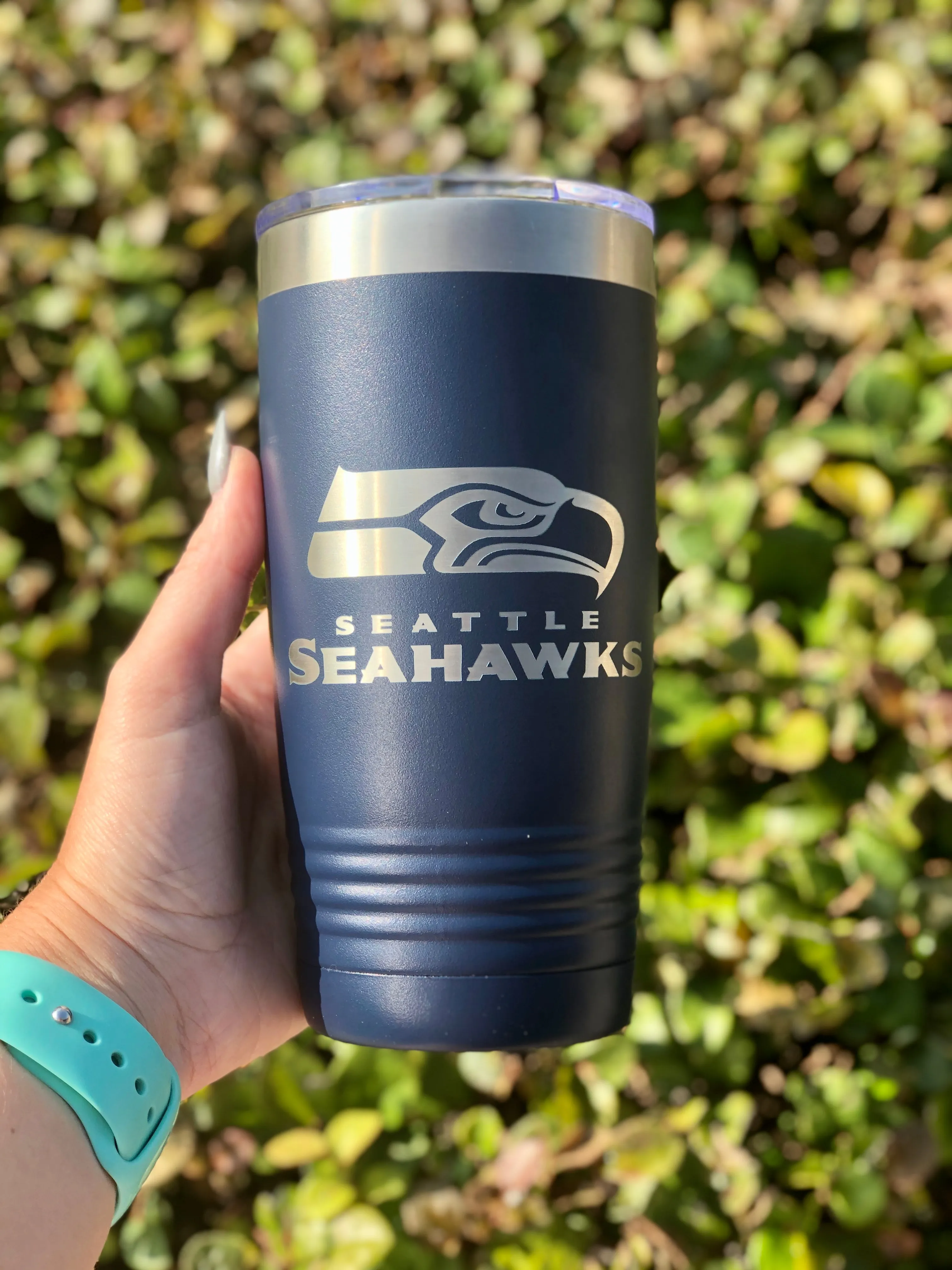 20 oz Custom Engraved Ribbed Tumbler