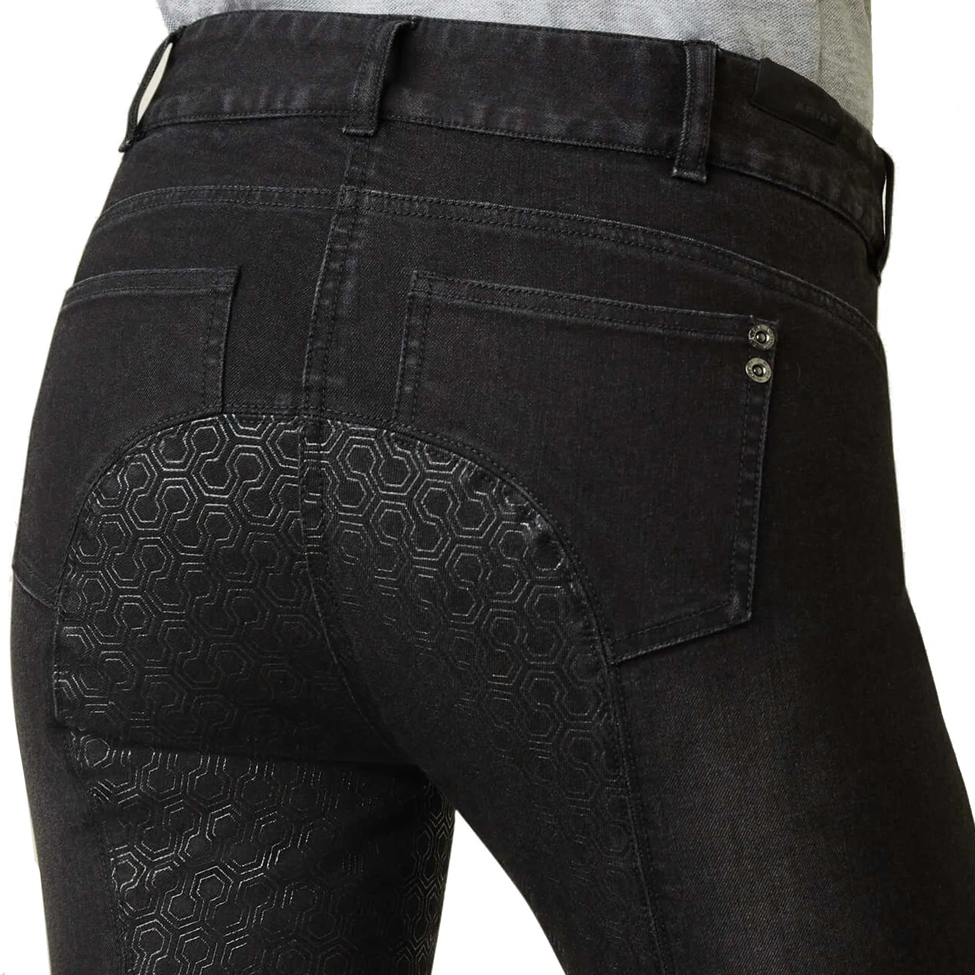 30% OFF - ARIAT Halo Denim Riding Breeches – Womens Full Seat - Black Rinse - Size: 32" Waist