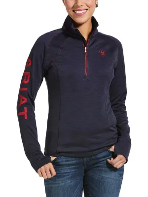 30% OFF - ARIAT Tek Team Half Zip Sweatshirt - Womens  - Navy Heather - Size: XS