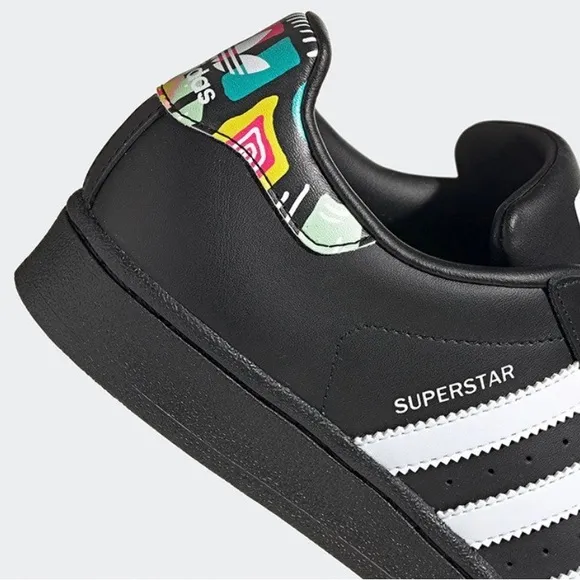 Adidas Originals Superstar J EE7500 Black Multicolor Sneakers