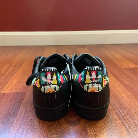 Adidas Originals Superstar J EE7500 Black Multicolor Sneakers