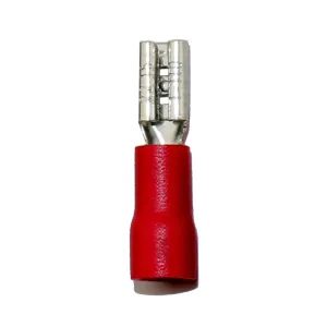 AIRNIX TERMINAL FDD 1.25-110 RED FEMALE QUICK DISCONNECT, CRIMP, PVC INSULATED