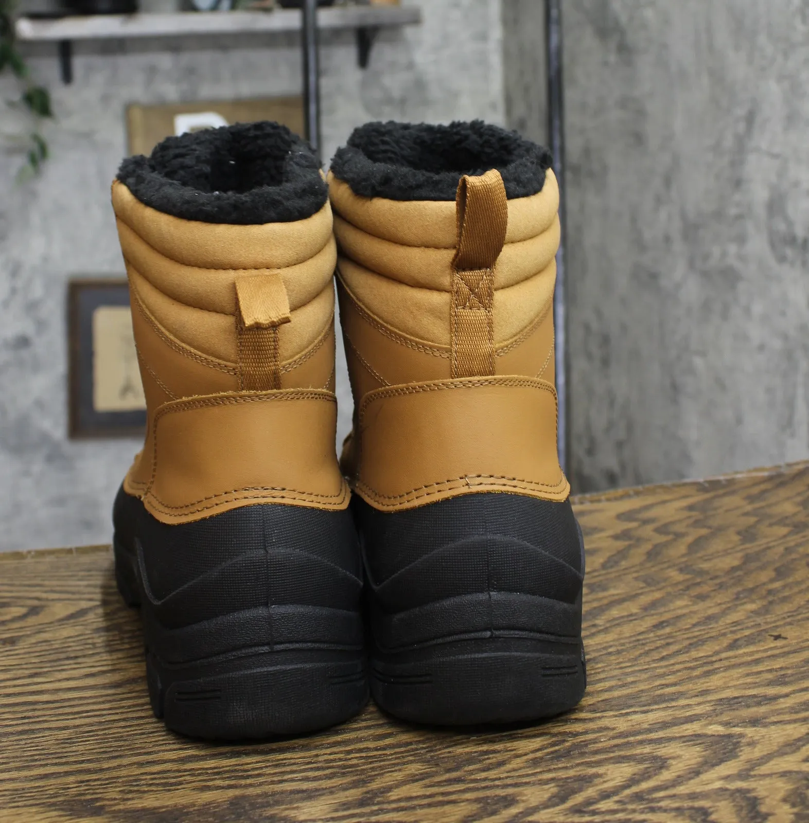 All In Motion Mens Blaise Winter Boots 91112082 Chestnut Brown 12