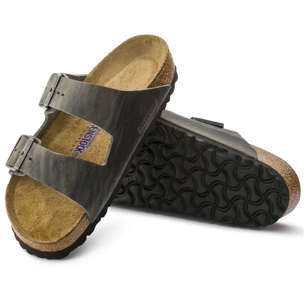Arizona Soft - Iron Oiled Leather||Arizona assise plantaire souple - Cuir huilé fer