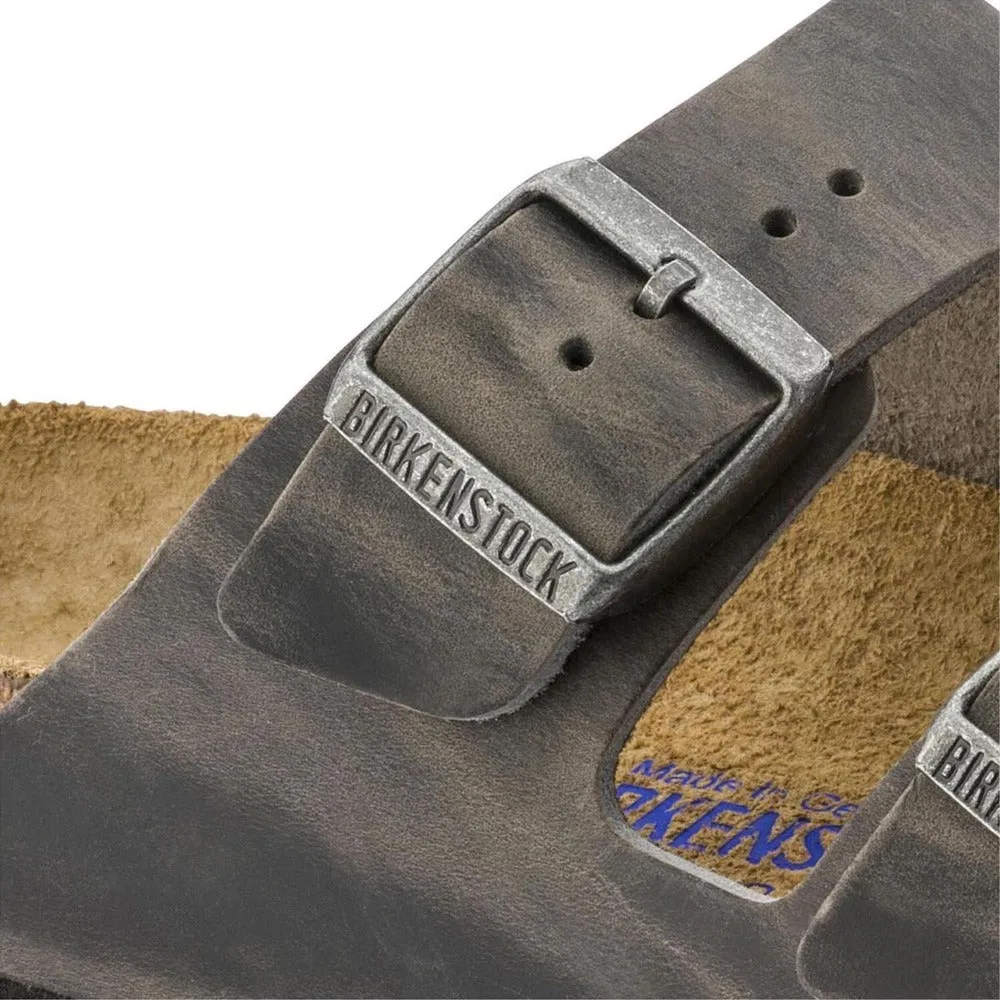 Arizona Soft - Iron Oiled Leather||Arizona assise plantaire souple - Cuir huilé fer