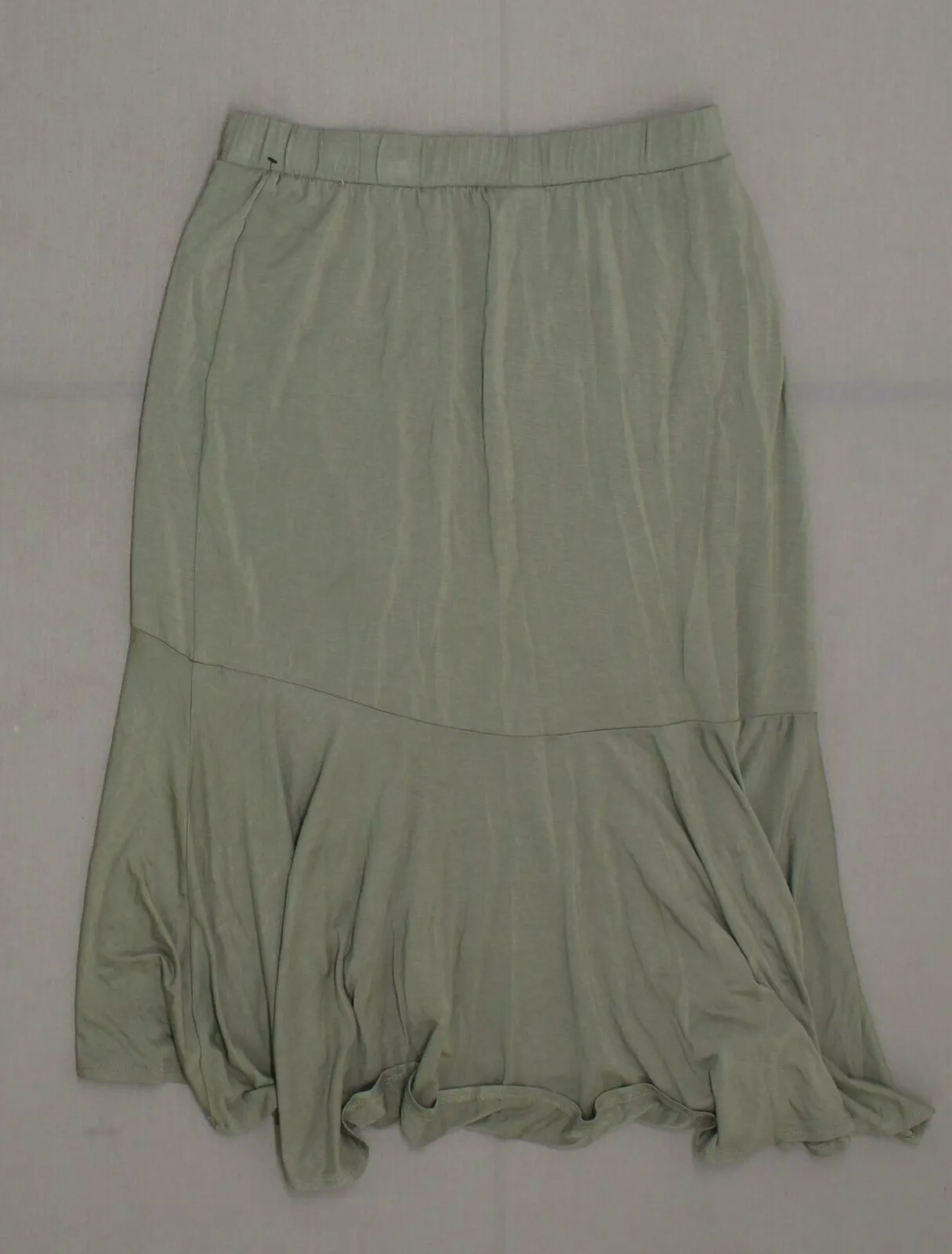 Ava & Viv Women's Plus Size Ruffle Hem High Low Skirt Olive Green Plus X