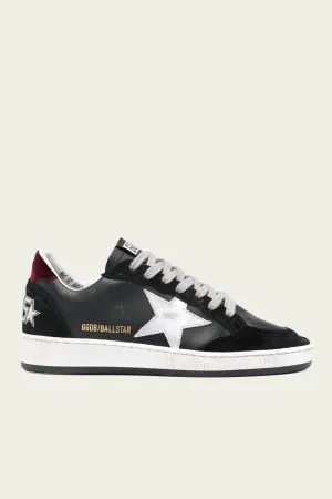 Ball-Star Black Suede Toe Leather Sneaker