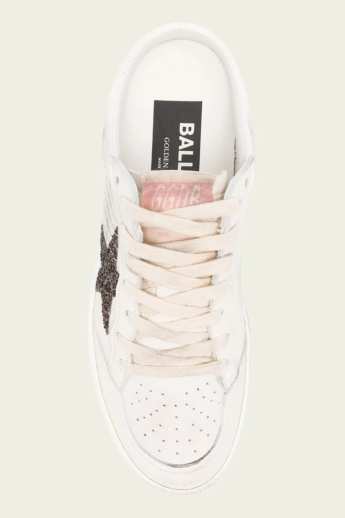 Ball-Star Sabot Optic White Leather Sneaker