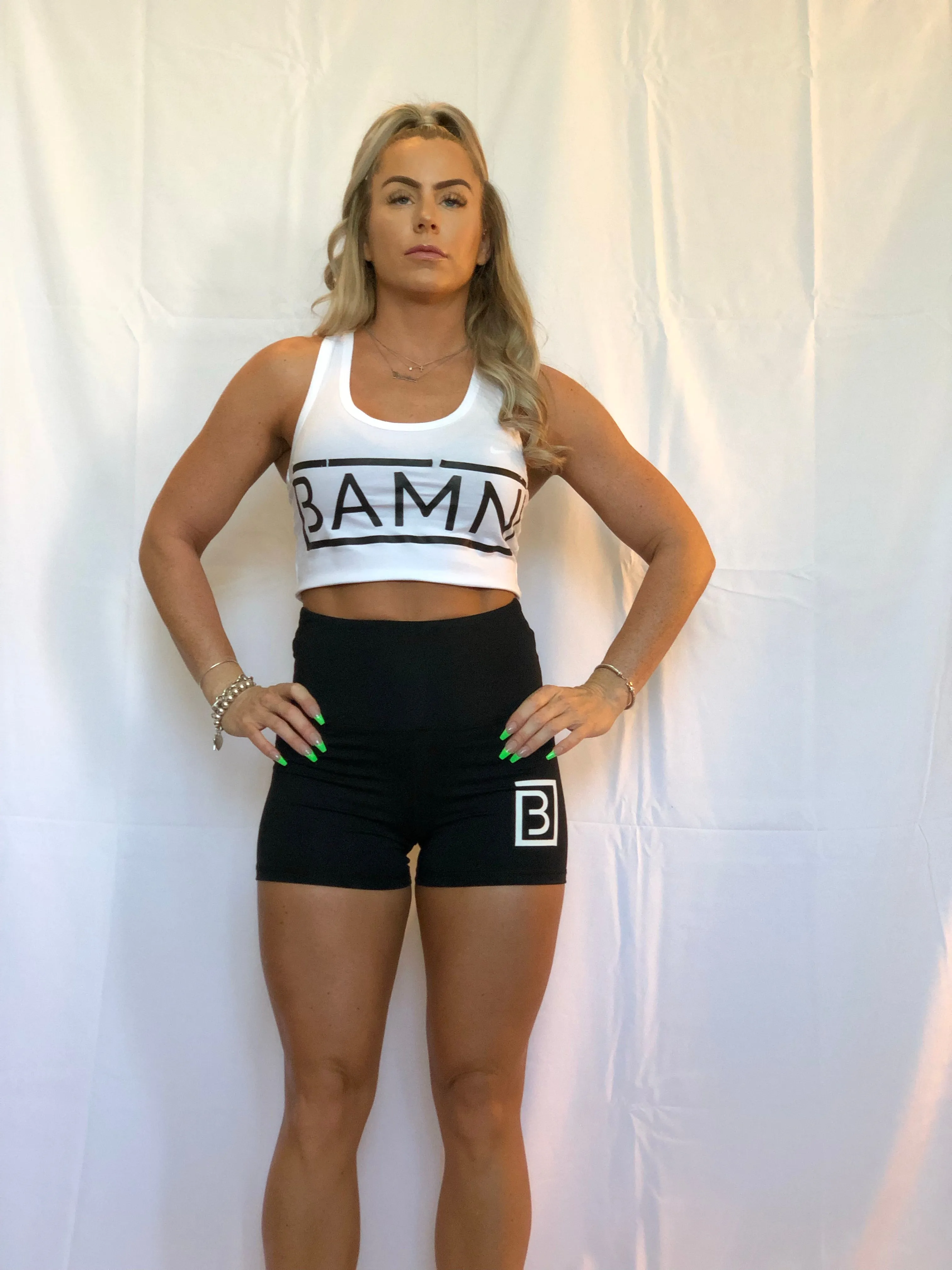 BAMN White Crop Top Tank