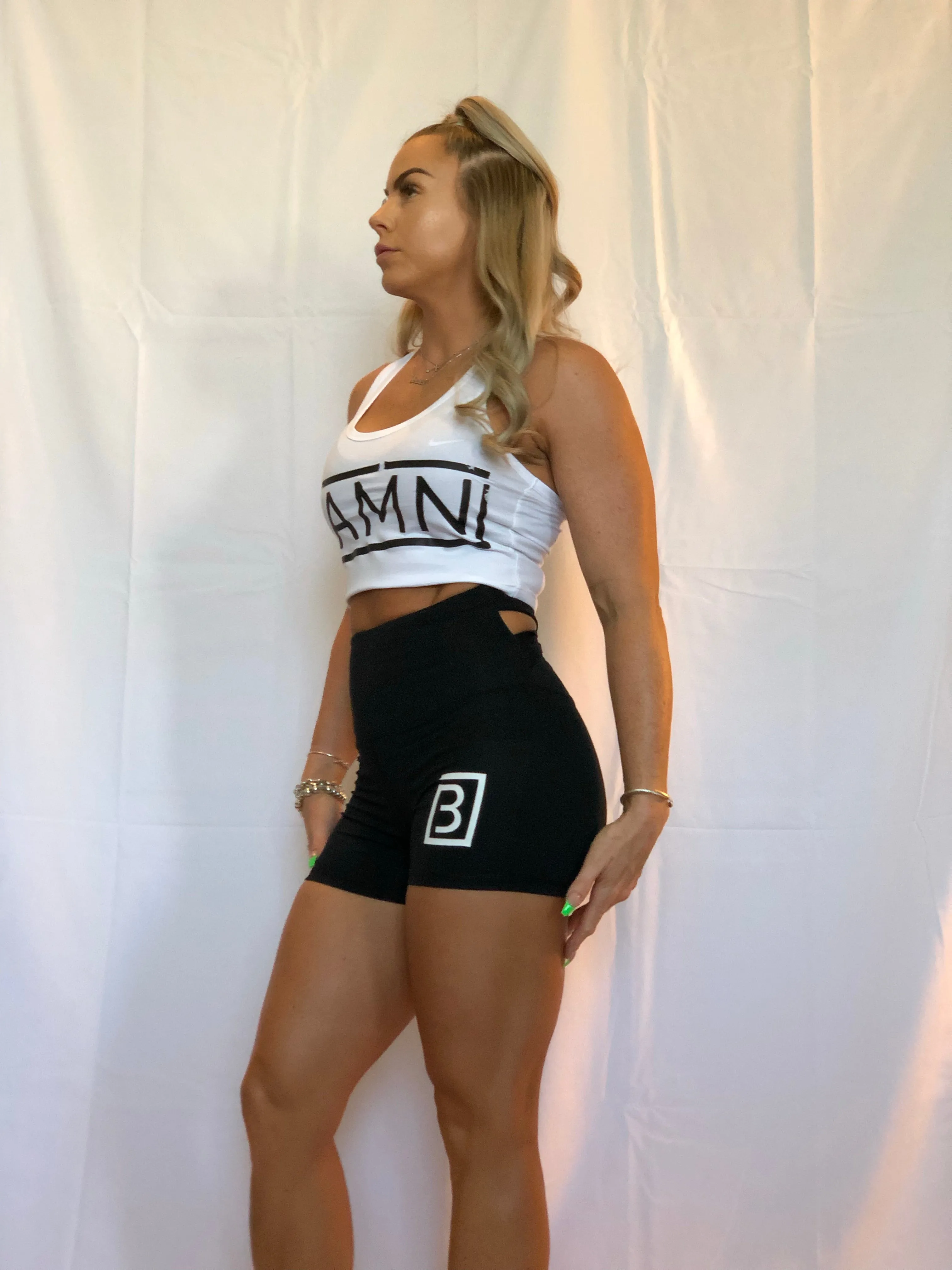BAMN White Crop Top Tank