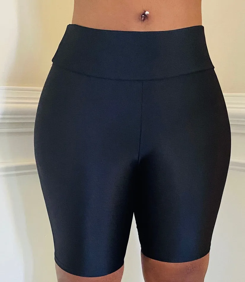 Basic Biker Short - 2 Colors available Cobalt Blue/Black