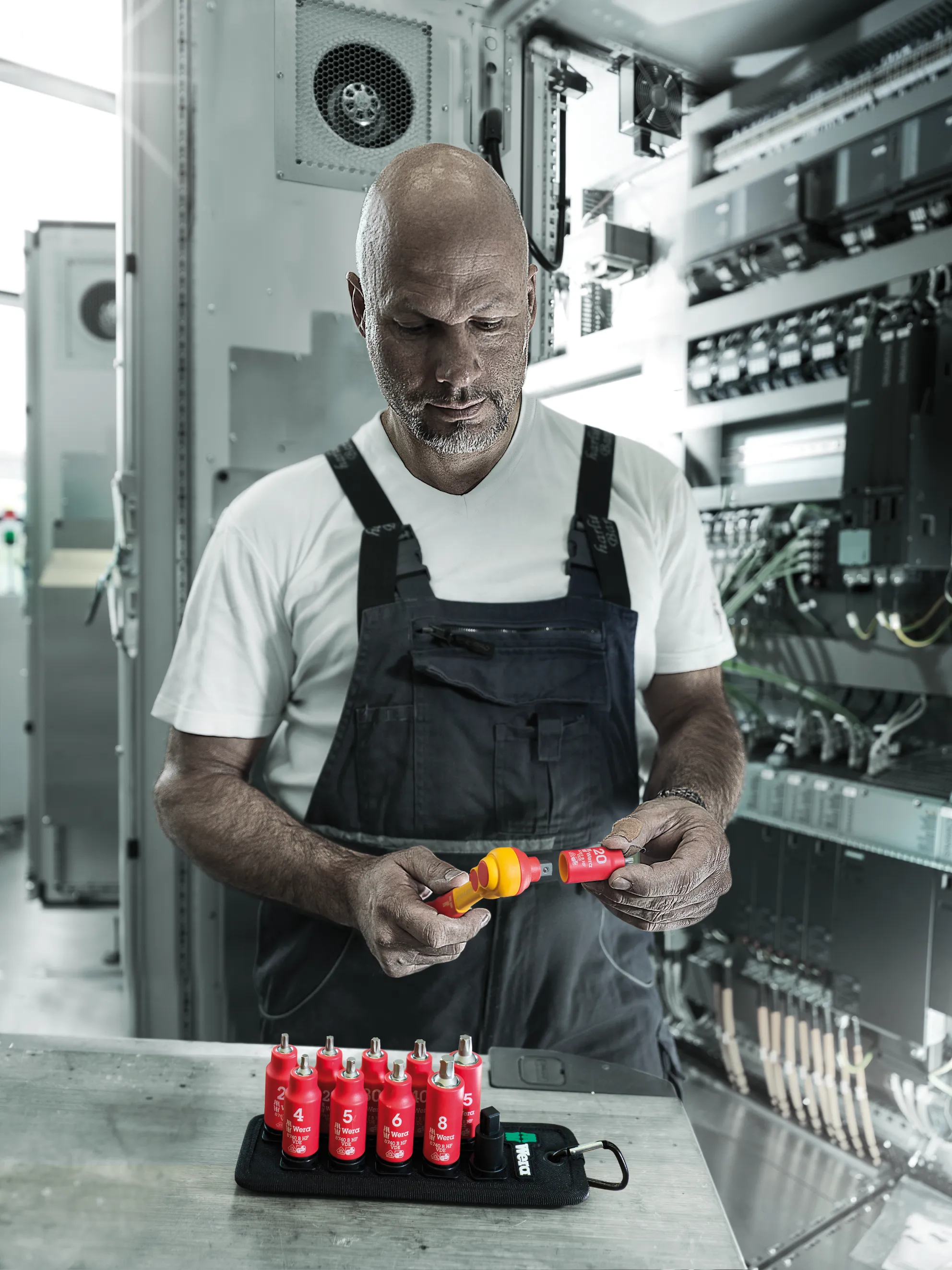 Belt B VDE 1 Zyklop bit socket set TORX® / hexagonal socket with holding function, 3/8" drive