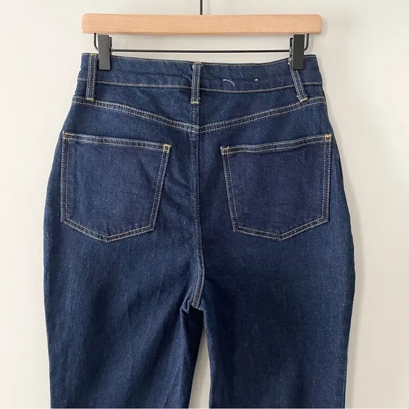 Boden High Rise Waist Smart Flare Jeans Indigo Size 8 Regular