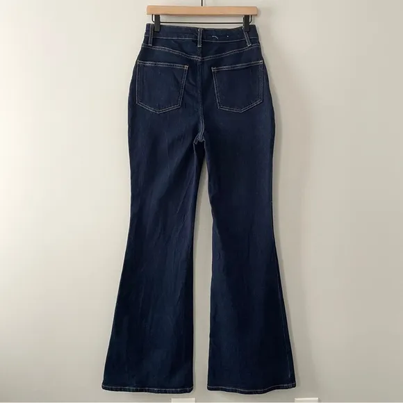 Boden High Rise Waist Smart Flare Jeans Indigo Size 8 Regular