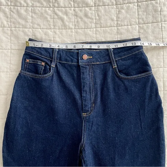 Boden High Rise Waist Smart Flare Jeans Indigo Size 8 Regular