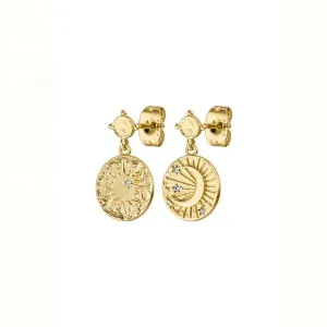Boho & Mala 18k Gold Plated Stud Earrings