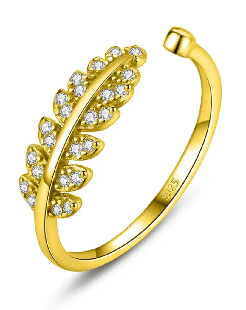 Boho & Mala 18k Gold Ring (adjustable)