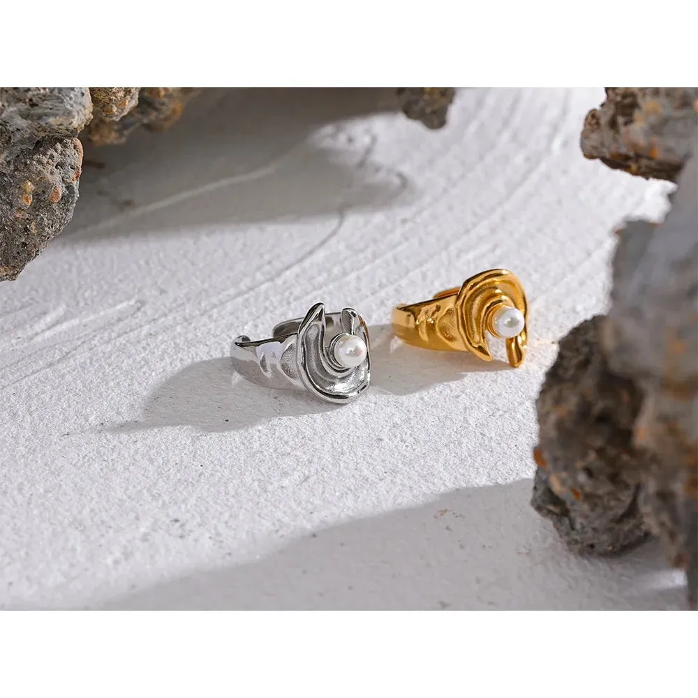 Boho & Mala 18k Gold Ring (adjustable)