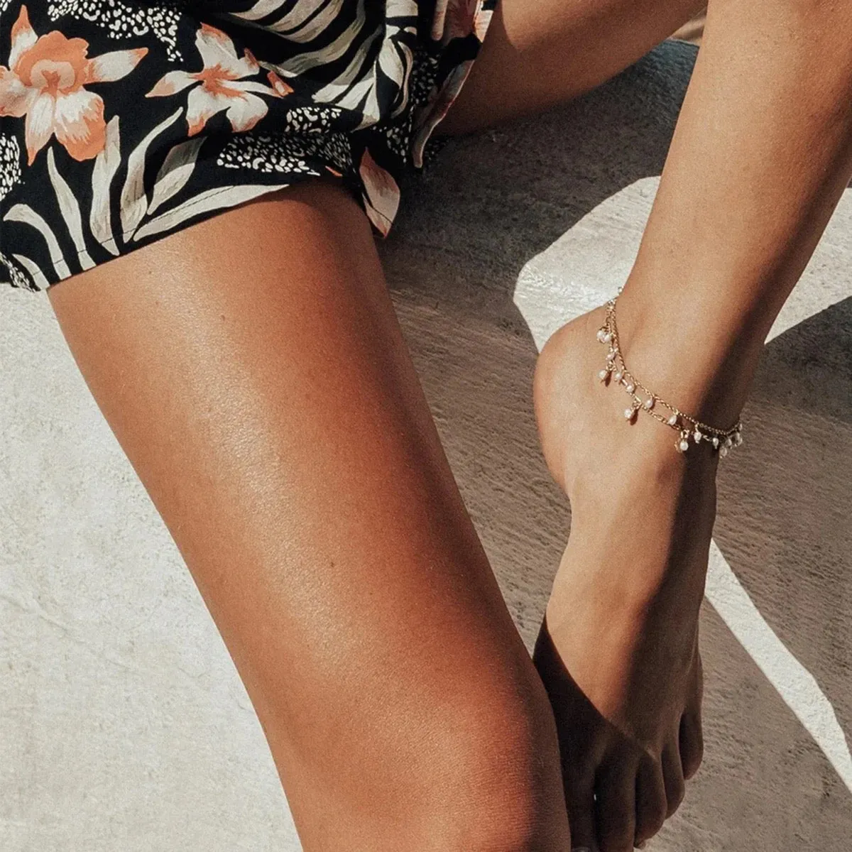 Boho & Mala 18K Gold / Stainless Steel Anklet