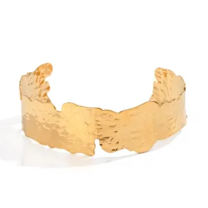 Boho & Mala Gold Plated Stainless Steel Cuff Bracelet
