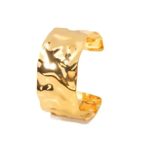 Boho & Mala Gold Plated Stainless Steel Cuff Bracelet