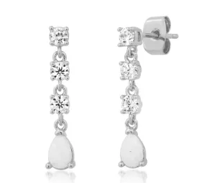 Boho & Mala Opal Sterling Silver Stud Earrings