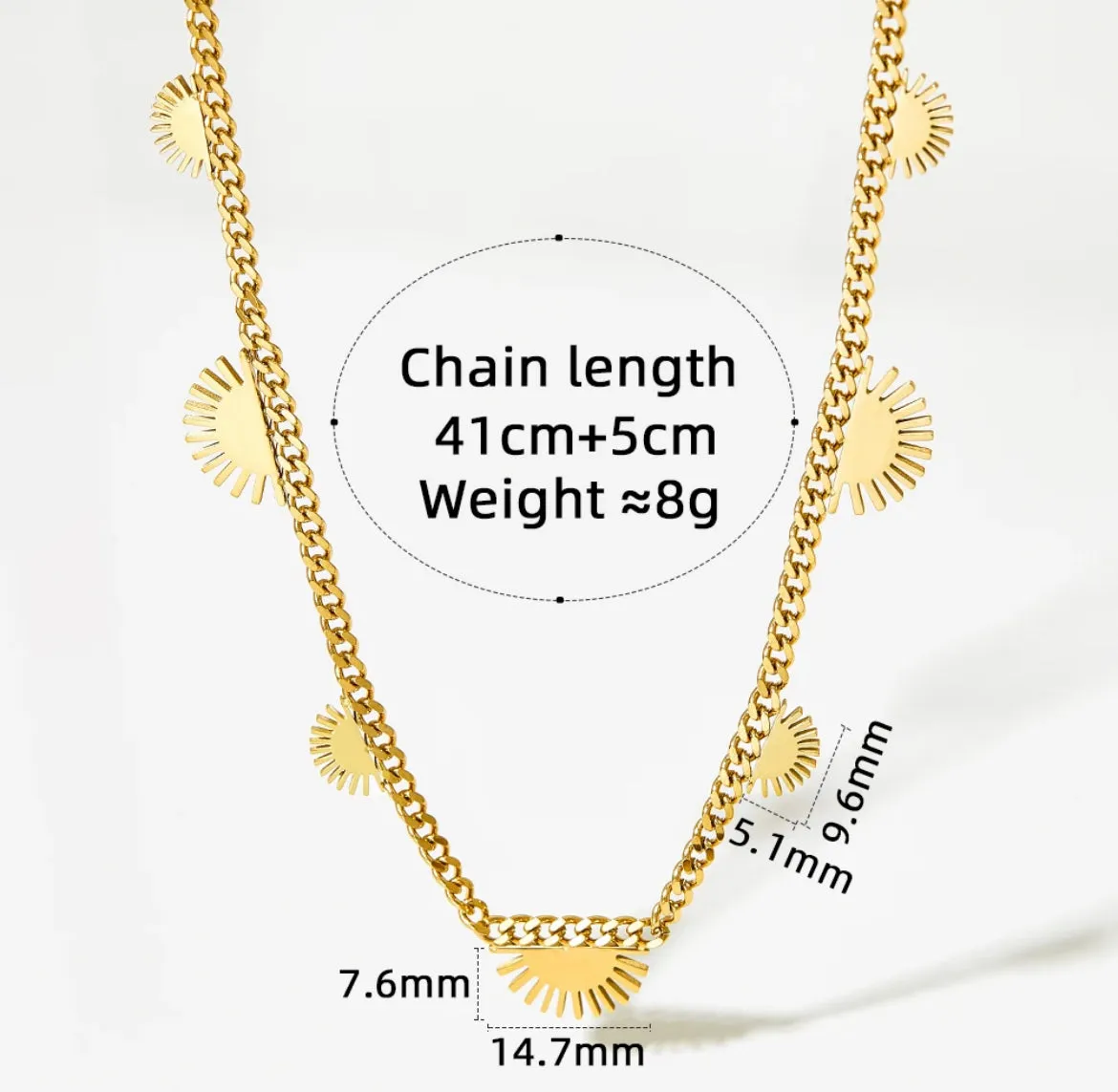 Boho & Mala Stainless Steel Pendant Necklace