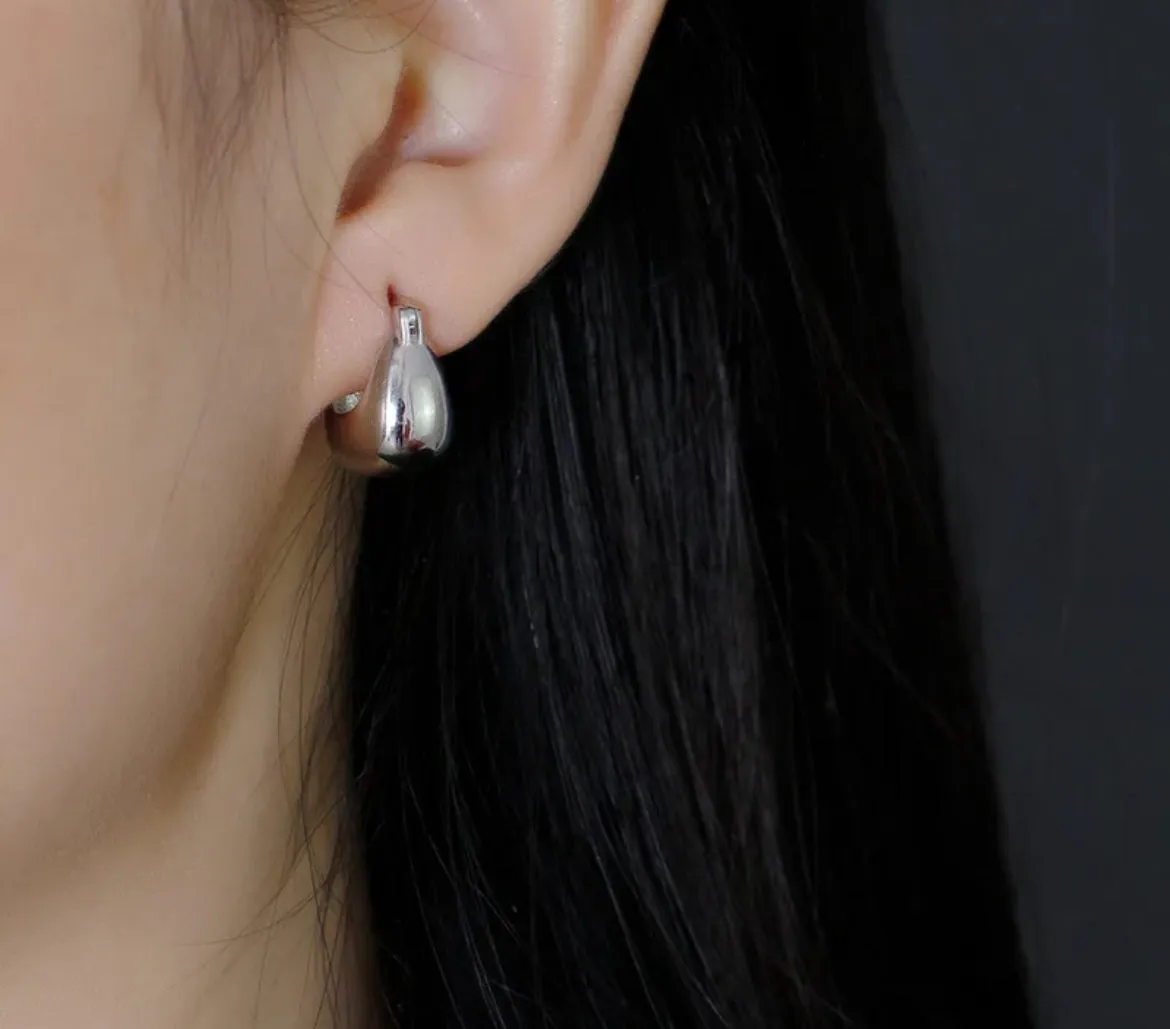 Boho & Mala Sterling Silver Hoop Earrings