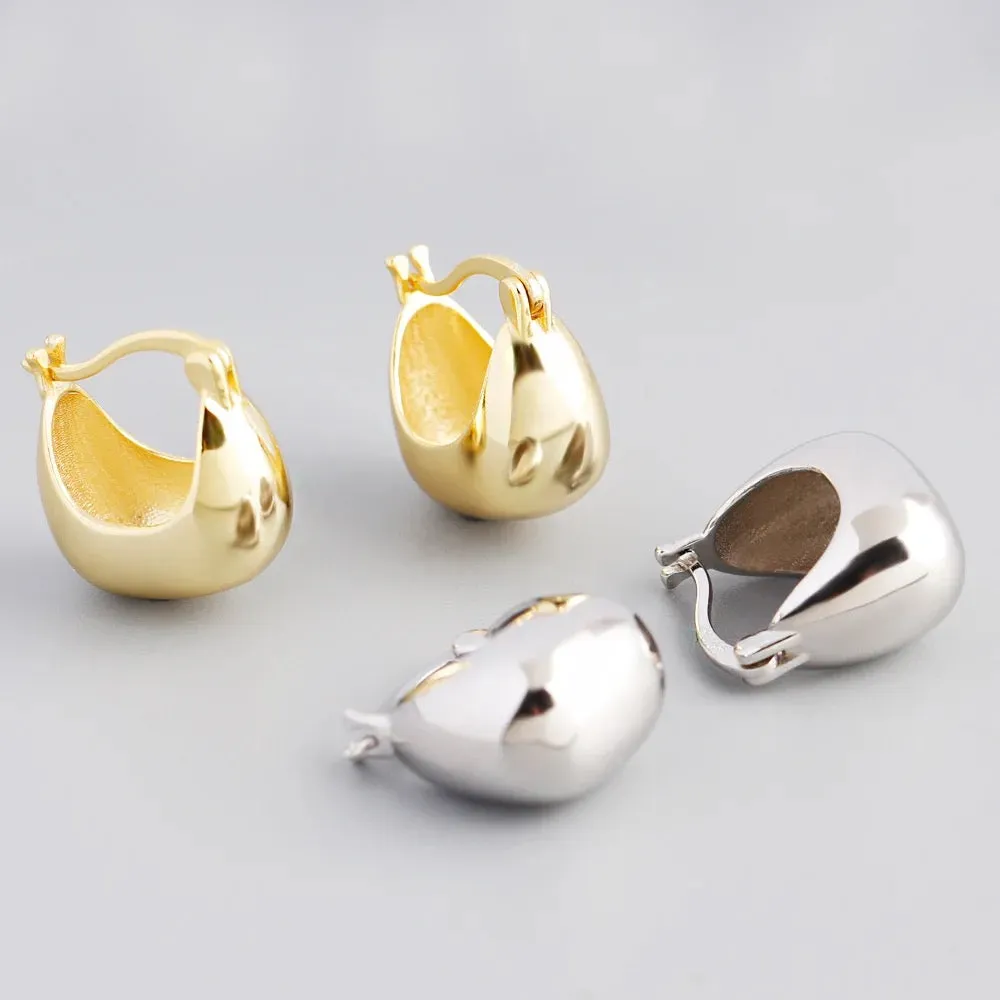 Boho & Mala Sterling Silver Hoop Earrings