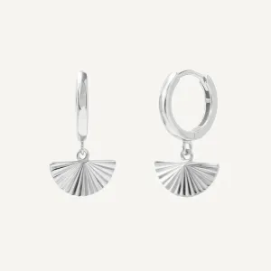 Boho & Mala Sterling Silver Hoop Huggie Earrings