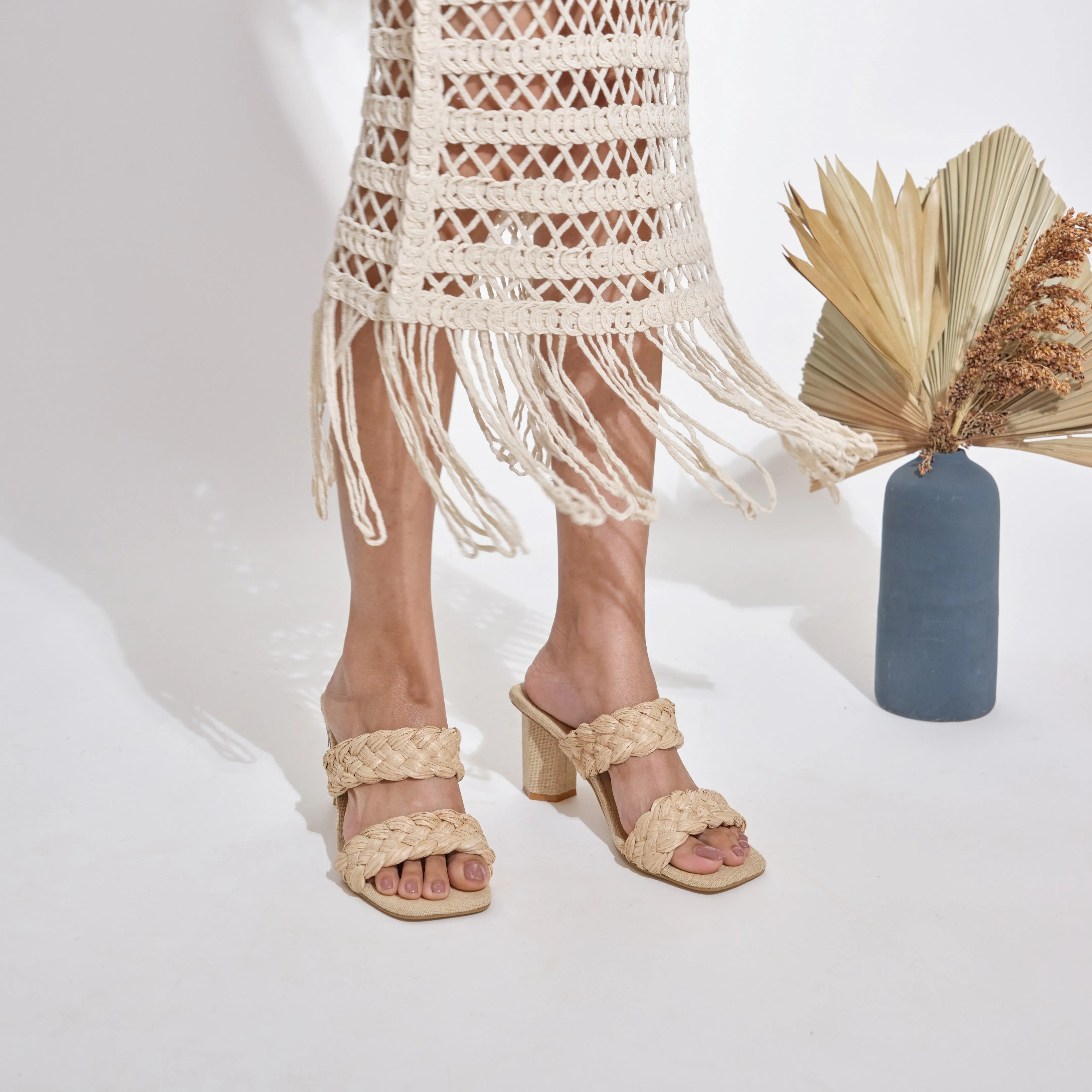 Braided Jute Heels