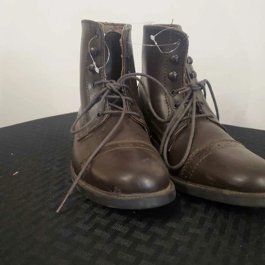 Brown Lace up Boots Child's 4