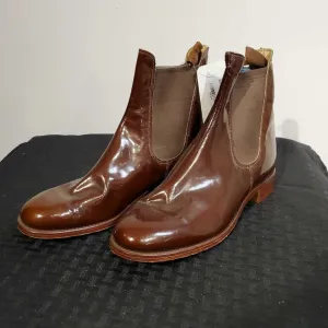 Brown Patent Leather Boot 5 1/2