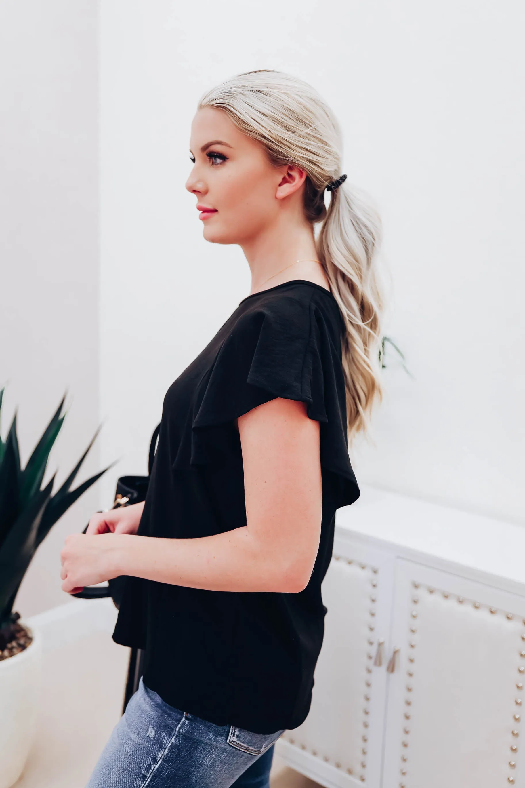 Busy Boss Blouse - Black