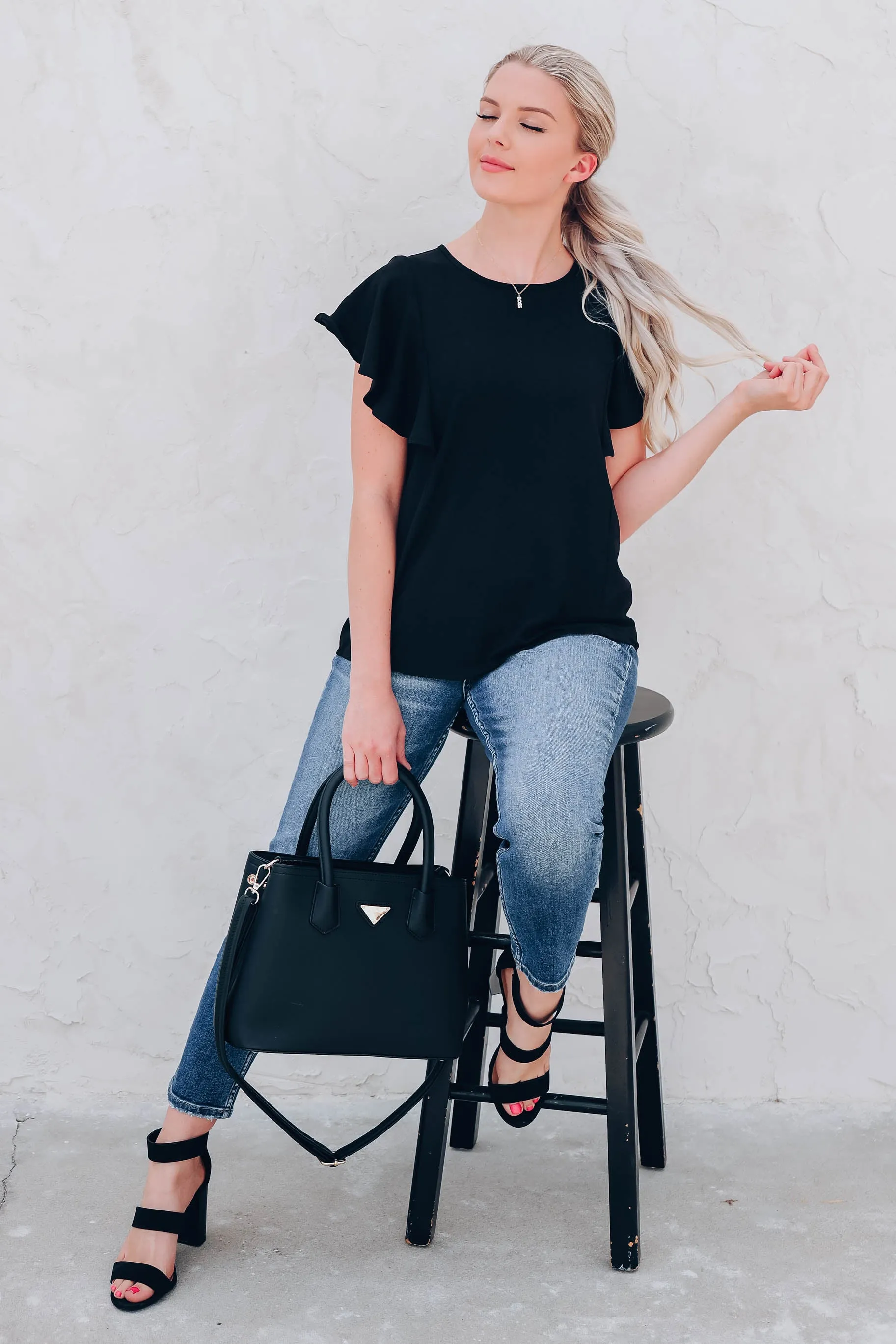 Busy Boss Blouse - Black