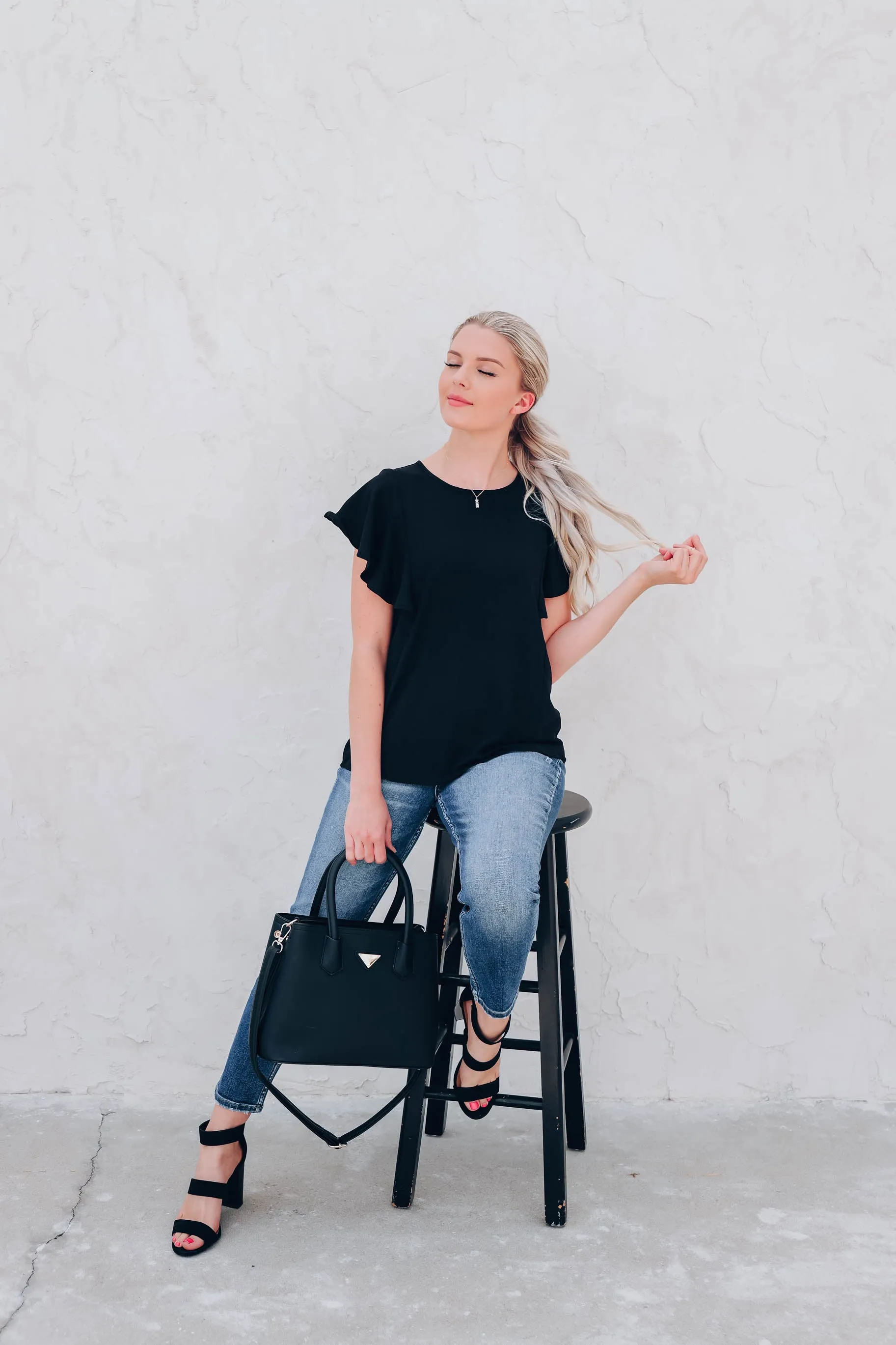Busy Boss Blouse - Black