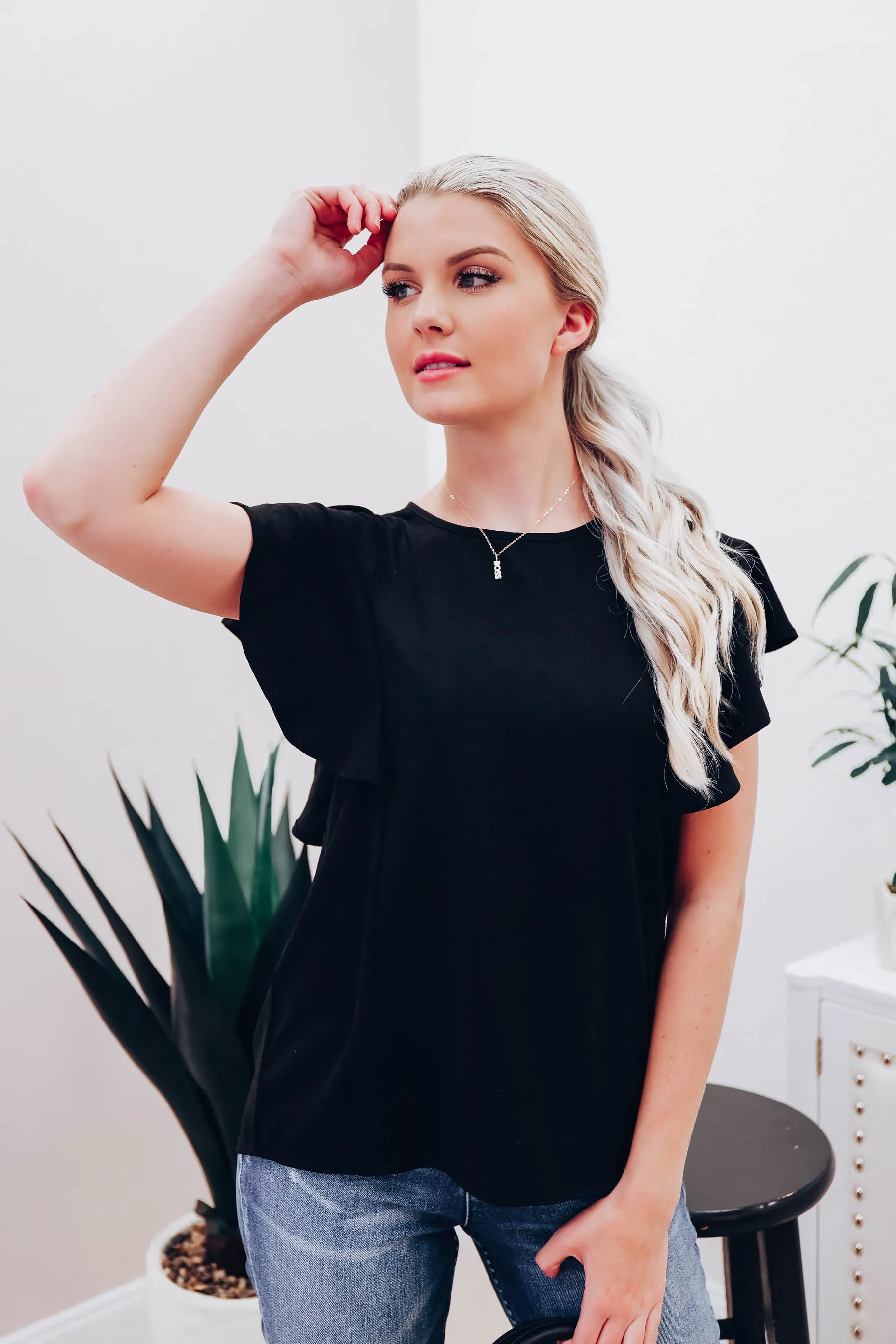 Busy Boss Blouse - Black