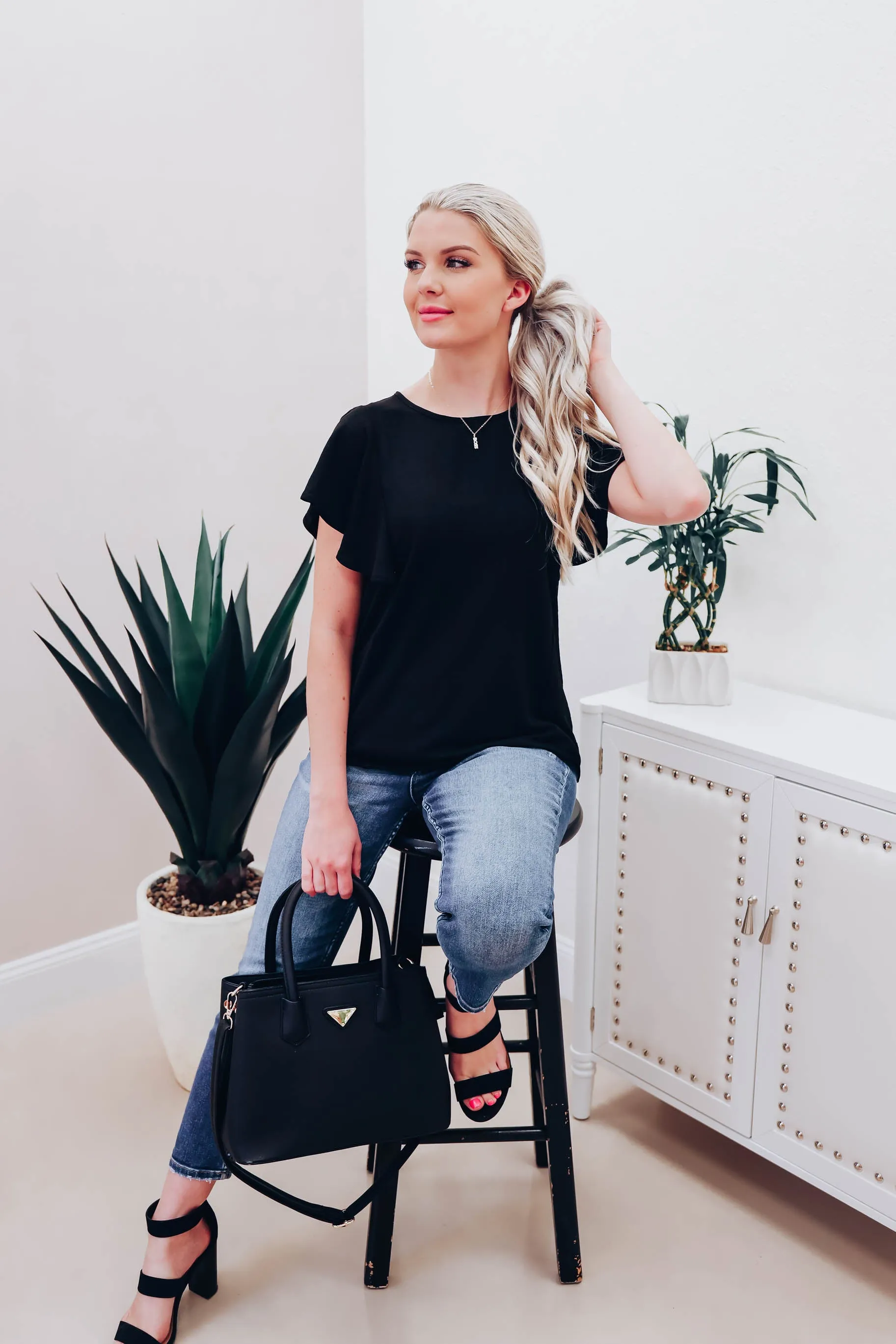 Busy Boss Blouse - Black