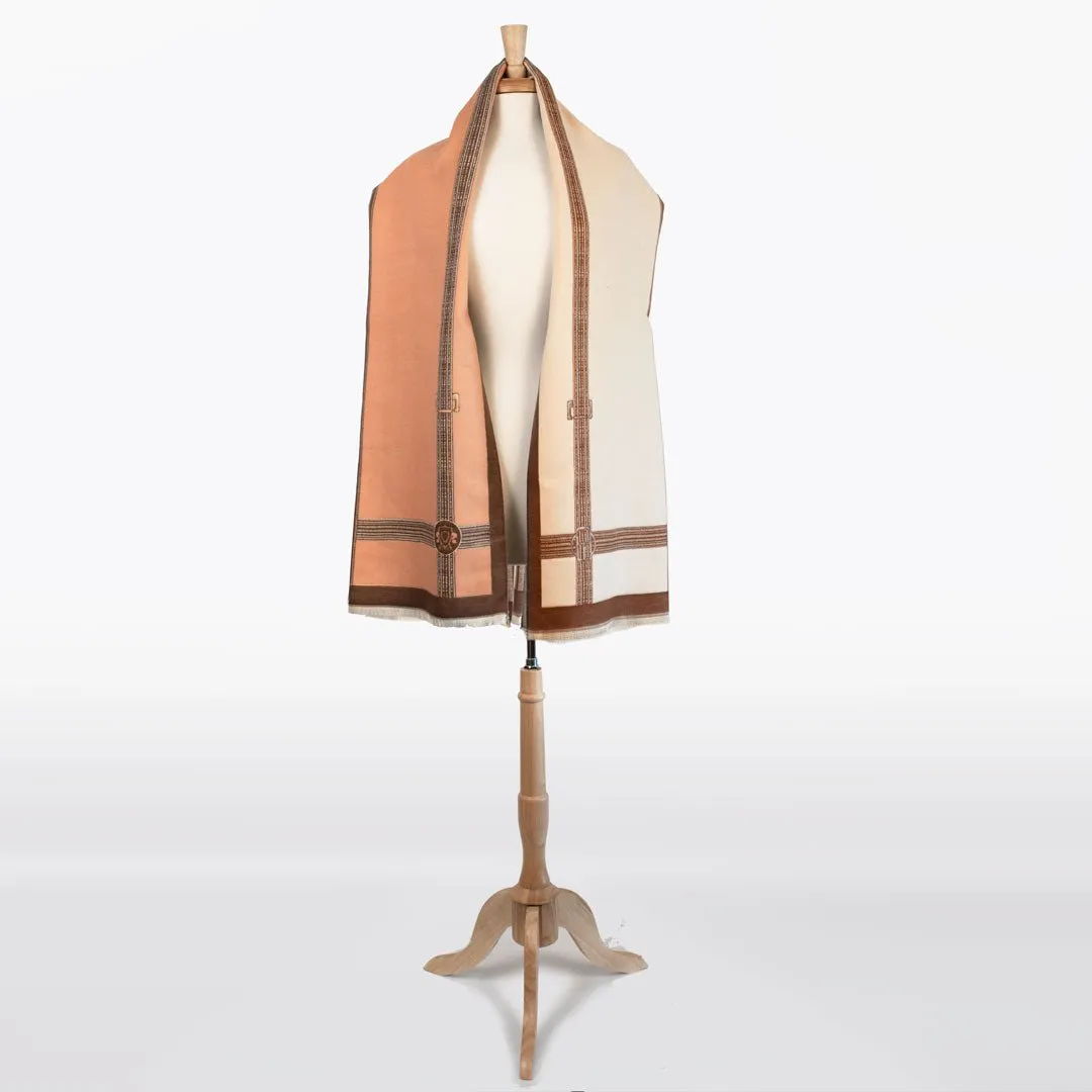 Cavelleti -  Equestrian Motif Luxe Shawl