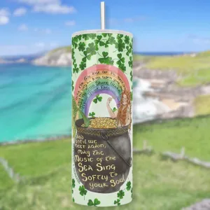 Celtic Mermaid Insulated Tumbler Shamrock