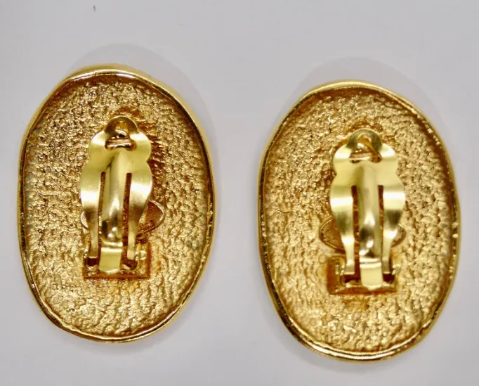 Chanel 1980's Crown Earrings