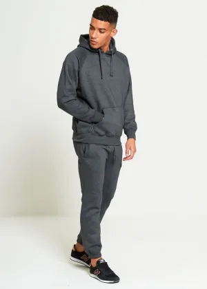 Charcoal Comfy Hooded Pullover Set