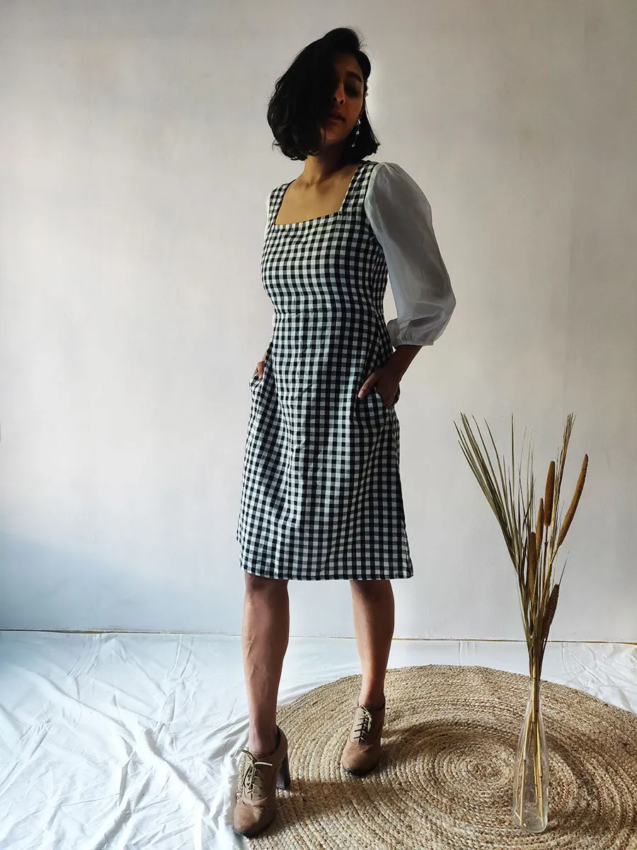 Checkered Sheath Dress