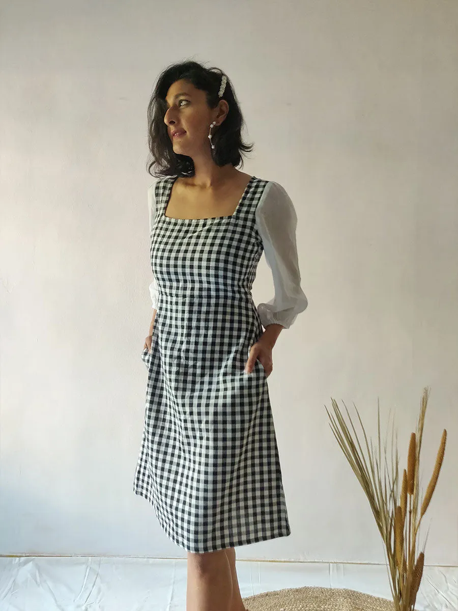 Checkered Sheath Dress