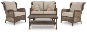 Clear Ridge 4-Piece Outdoor Conversation Set